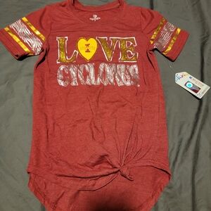 Iowa State Cyclones Girls Red Shirt